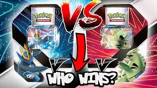 Empoleon V Strikes Tin VS Tyranitar V Strikers Tin | Who Wins