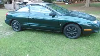Saturn coup gets new black rims lol 😂😂😂😂😂😂