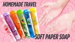DIY Soft paper soap | Homemade paper soap| Travel paper soap 🫧