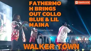 FATHERMOH BRINGS OUT COLLO BLUE AND LIL MAINA AT WALKER TOWN AS HE KILLS HIS SET #KUDADE LIVE