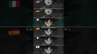 Goku Black Evil Laugh in different languages #languages #dragonball