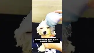 Convenient Dog Bath Brush Tool | Make Dog Bath Time Easy & Fun 🐶💦 | Best Pet Grooming Tool | #shorts