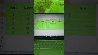 How to find max and min in #msexcel.#basic#like #subscribe#msword #share#viral#maximum#trending#how