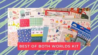 LIVE: Unboxing the September 2022 Best of Both Worlds Scrapbooking Kit