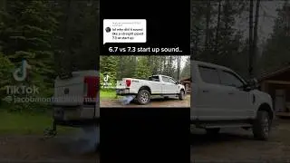7.3 VS 6.7 Powerstroke Straight Pipe #truck #straightpipe #fordpowerstroke #diesel #powerstroke