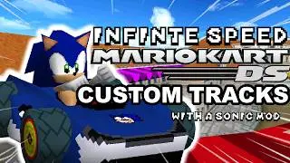 Infinite Speed Mario Kart CUSTOM TRACKS with a Sonic Mod!