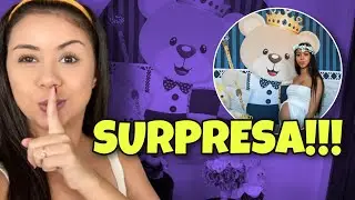 FIZ UM CHÁ DE BEBÊ SURPRESA PARA MINHA IRMÃ | DECORAÇÃO URSINHO PRÍNCIPE | Canal da Cá