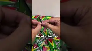 Custom PVC Flag Patches with velcro hook and loop backing