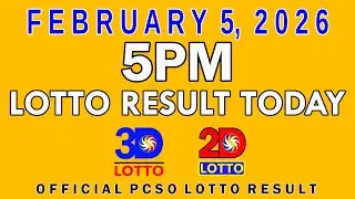 5pm Lotto Result Today Swertres Ez2 PCSO February 5 2026