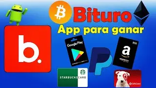 Bituro app para ganar dinero a Paypal, bitcoin, google play y m&aacute;s!