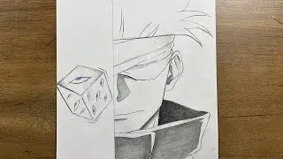 How to Draw Gojo with the Prison Realm Step by Step | Jujutsu Kaisen Drawing Tutorial