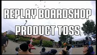 FPOV Of The Replay Boardshop Product Toss At McMillan Skatepark!
