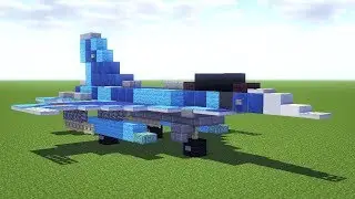 Обучающее руководство по истребителю ВВС Японии F-2 в Minecraft