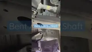 Vibration During Acceleration, caused by bent axle