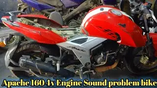 TVS Apache RTR 160 4v Engine Sound problem bike //R1IMRAN//Part,1