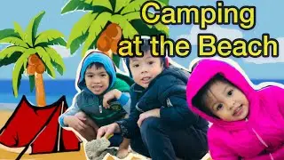Overnight camping at the beach - Klein and Peach Adventure