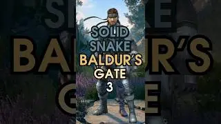 как сделать SOLID SNAKE в Baldur's Gate 3 - сборка Ranger/Rogue #baldursgate3 #metalgearsolid