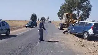 من جماعة الخضر... 10 إصابات واحدة خطيرة بسبب حادثة سير بين سيارة أجرة و طراكس