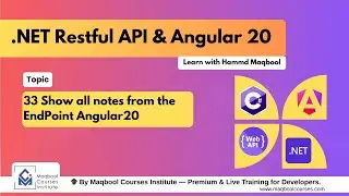 33 Show all notes from the endpoint in Angular20 | Restful API