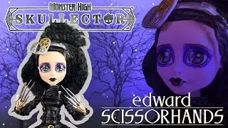 ¡AMO SUS MANOS! 🤩 | Muñeca Edward Scissorhands de Monster High Skullector ¡Unboxing y revisión! ✂️🖤
