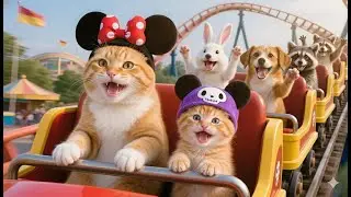 Mama Cat Trims Fur on the Farm and Makes Tiger Hat For Kittens At Home🐾🎩🐯