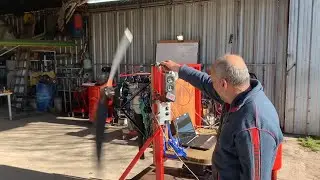 Banqueando motor Honda Fit aeronautizado por MSAviones - Fácil MS 1/3 Avión Experimental Argentino