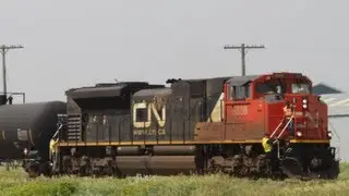 Rail Fanning The CN Brandon Yard - SD70M-2 Switching