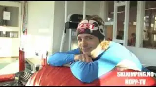 Norwegian ski jumpers - gym training