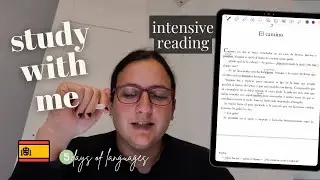 intensive reading 🕵🏻 study spanish facetime