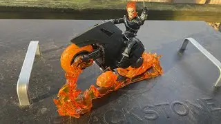 Marvel Legends Ghost Rider with Motorcycle Action Figure Review!
