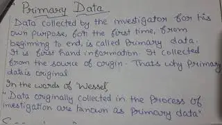 6 Difference between primary data and secondary data