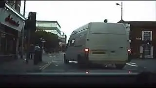 Transit van driver. Lost, drunk, or stupid?
