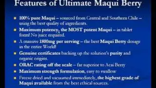Acai Berry Maqui Berry Detox