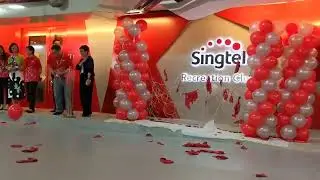 Balloon Wall Explosion Effect Singapore