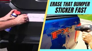 How to Remove Bumper Stickers WITHOUT Scratching Your Car🚙