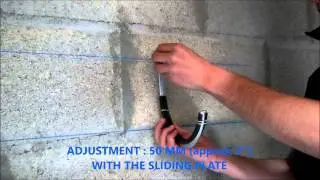 Installation of supports for horizontal pipes (bracket / hanger)