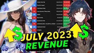 Crazy Events + Drama... July 2023 Top Mobile Game Revenue Breakdown