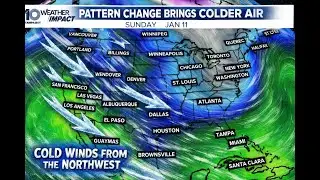 Near-record heat Friday before pattern shift brings colder weather
