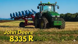 John Deere 8335R вспашка рапса – 6155M работа с катком Güttler FlatSpring