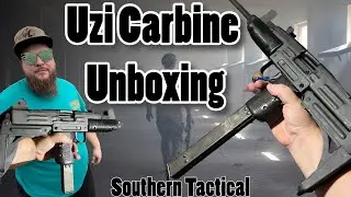 Uzi Unboxing brand new carbine from southern tactical. Shooting video coming soon.