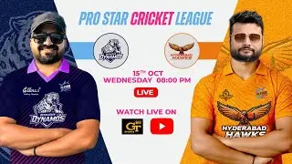 Hyderabad Hawks  Vs Dehradun Dynamos :- Prostar Cricket League Rajiv Gandhi International Stadium.