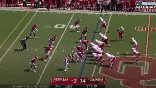 Travis Vokolek catch at Oklahoma