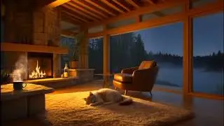 A Cozy Rainy Night with Soft Piano Music and Rain Sounds | Live ASMR Relax & Calm