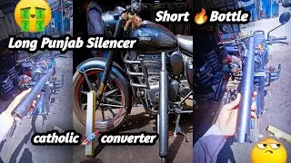 Long Punjab Silencer in classic 350 Rebon  🚀🔥|| without catalytic converter @ckvlogssmarty