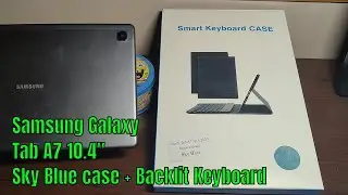 Клавиатура с подсветкой и чехол для Samsung Galaxy Tab A7 10. Wineecy