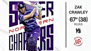Zak Crawley Batting Today 67*(38) vs Welsh Fire | The Hundred 2025 | Ball By Ball Highlights | HD 