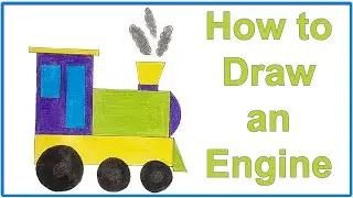 How to Draw an Engine - Detailed Drawing Tutorial