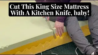 How I Cut A King Size Memory Foam Mattress - Living In My Office.