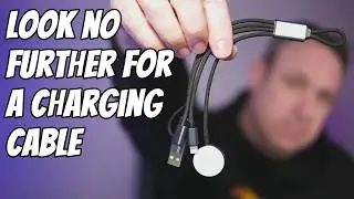 A nice tidy charging cable for traveling