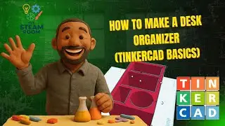 How to Make a desk organizer in Tinkercad (Beginner Tutorial)
